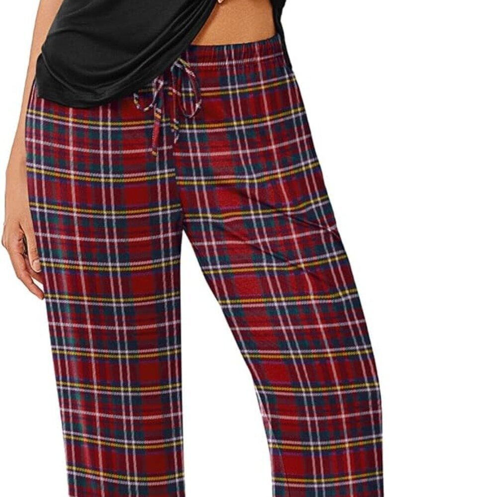 Soft Pajama Set With Pockets, Loose Fit Sleepwear, 2-Piece Lounge Set